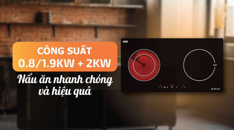 Bếp điện từ Malloca MH-02IR - Nấu ăn nhanh hiệu quả